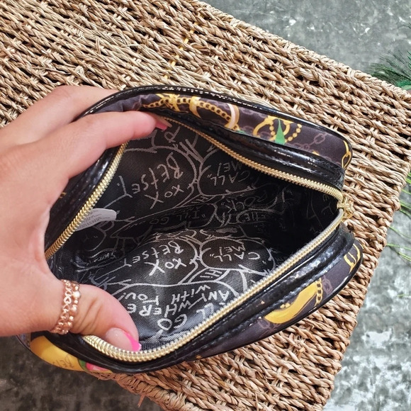 Betsey Johnson Floral Cosmetic Bag - Picture 5 of 8